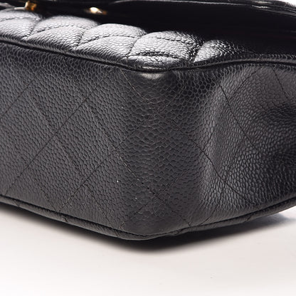 Chanel Caviar Quilted Medium Double Flap Black 11 of 13