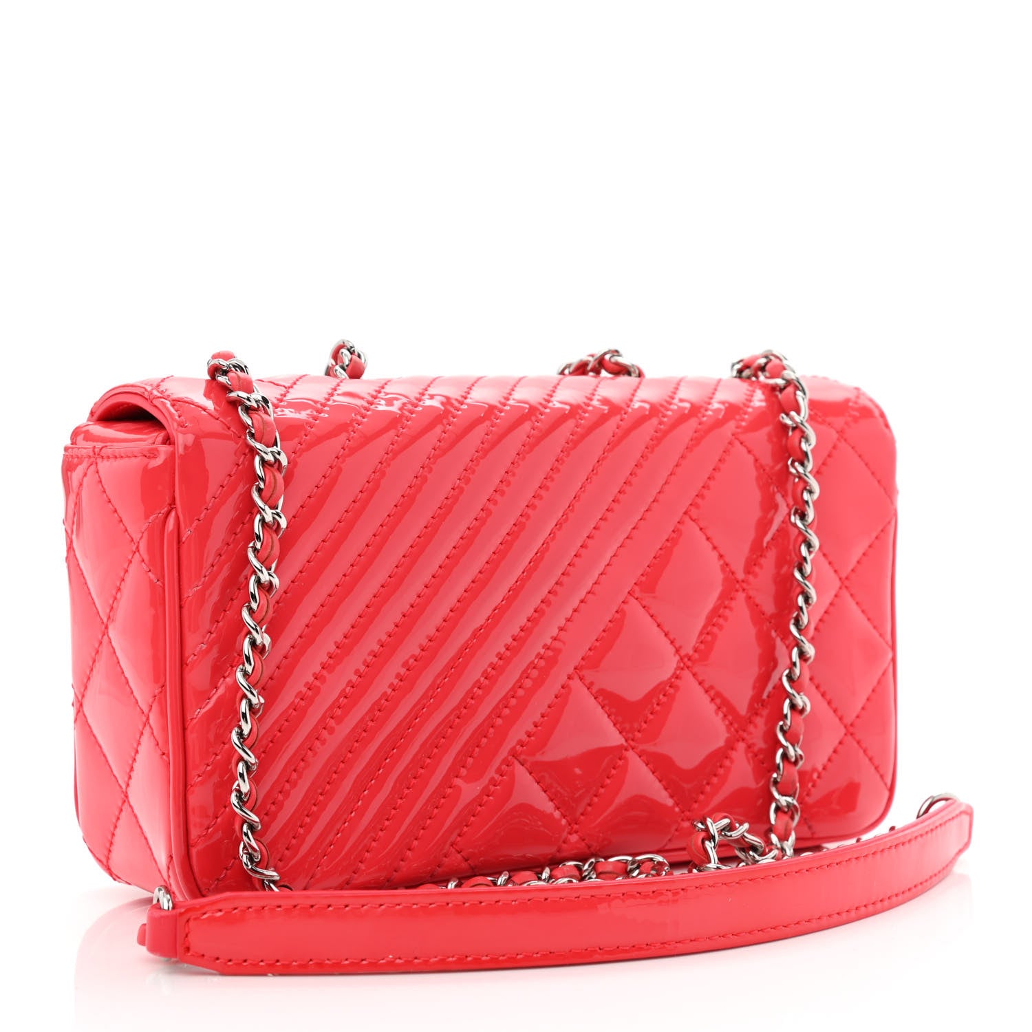 Chanel Patent Quilted Small Coco Boy Flap Pink 3 of 11