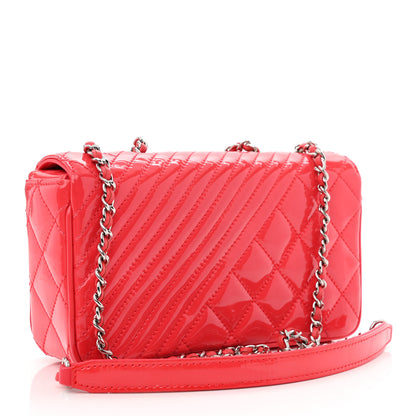 Chanel Patent Quilted Small Coco Boy Flap Pink 3 of 11