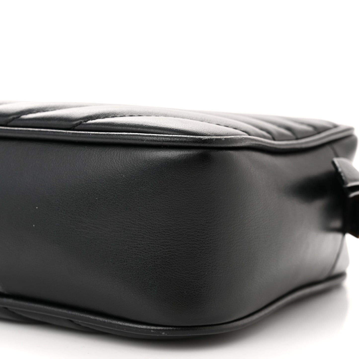 Calfskin Matelasse Monogram Lou Camera Bag Black