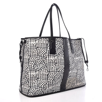 MCM Visetos Large Liz Reversible Shopper Tote Black 6 of 14