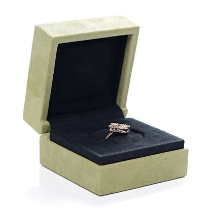 Van Cleef & Arpels 18K Rose Gold Diamond Vintage Alhambra Ring 52 6 6 of 6