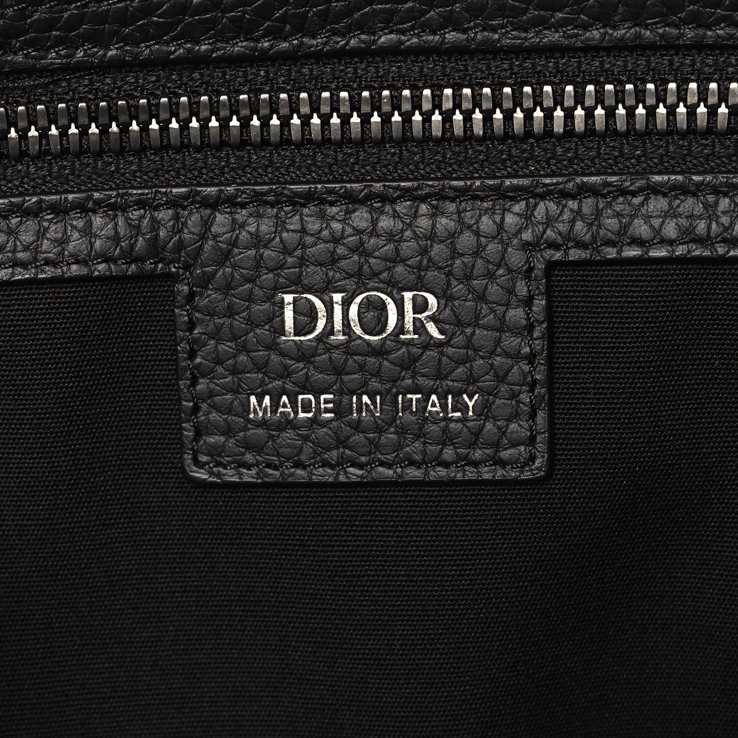Christian Dior Grained Calfskin Embossed Dior Gravity Weekender 40 Black 5 of 11