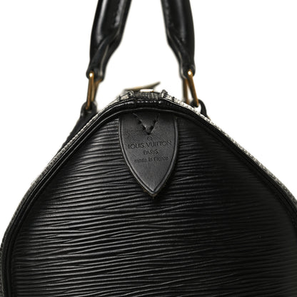Louis Vuitton Epi Speedy 25 Black 6 of 19
