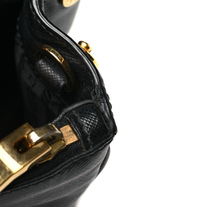 Prada Saffiano Small Galleria Double Zip Tote Black 14 of 15