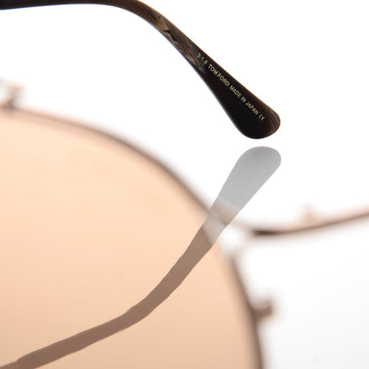 Tom Ford Tom N.6 Private Collection Aviator Sunglasses Rose Gold Brown 6 of 7