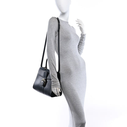 Delvaux Box Calfskin MM Brillant Satchel Black Black 2 of 11