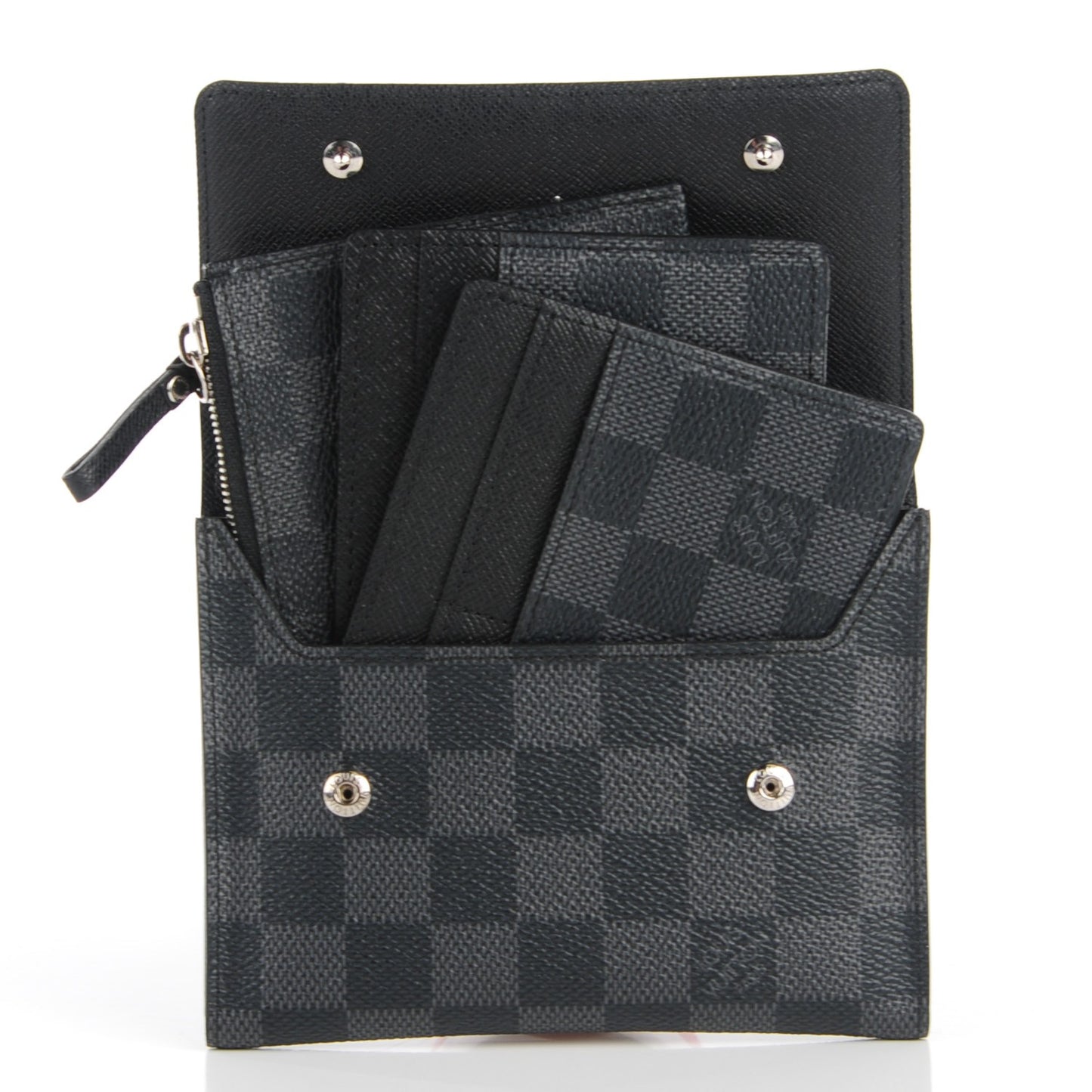 Damier Graphite Portefeuille Compact Modulable Wallet