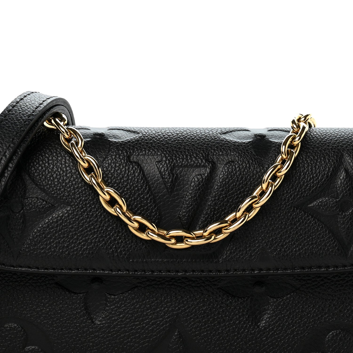 Louis Vuitton Empreinte Monogram Giant Ivy Wallet On Chain Black 7 of 11
