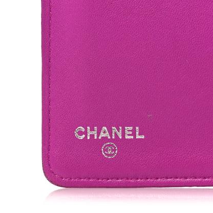 Chanel Lambskin Quilted Boy Yen Wallet Pink 6 of 22