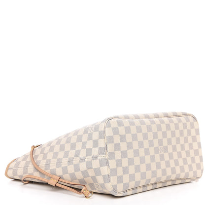 Louis Vuitton Damier Azur Neo Neverfull MM Rose Ballerine 4 of 13