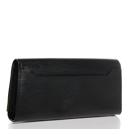 Louis Vuitton Epi Sevigne Clutch Black 3 of 7