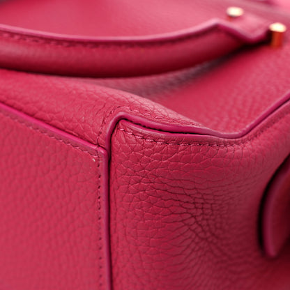 Delvaux Taurillon Soft Mini Cool Box Satchel FRAMBOISE 11 of 13