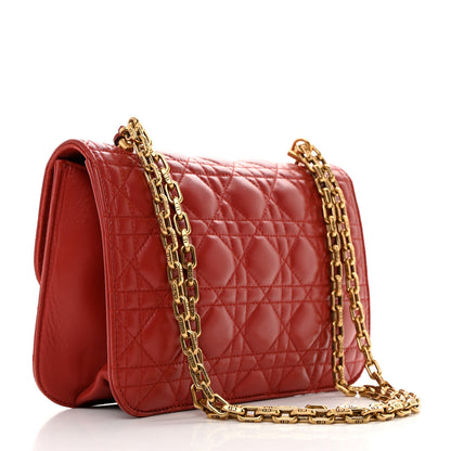Christian Dior Lambskin Cannage Large Dioraddict Flap Red 3 of 10
