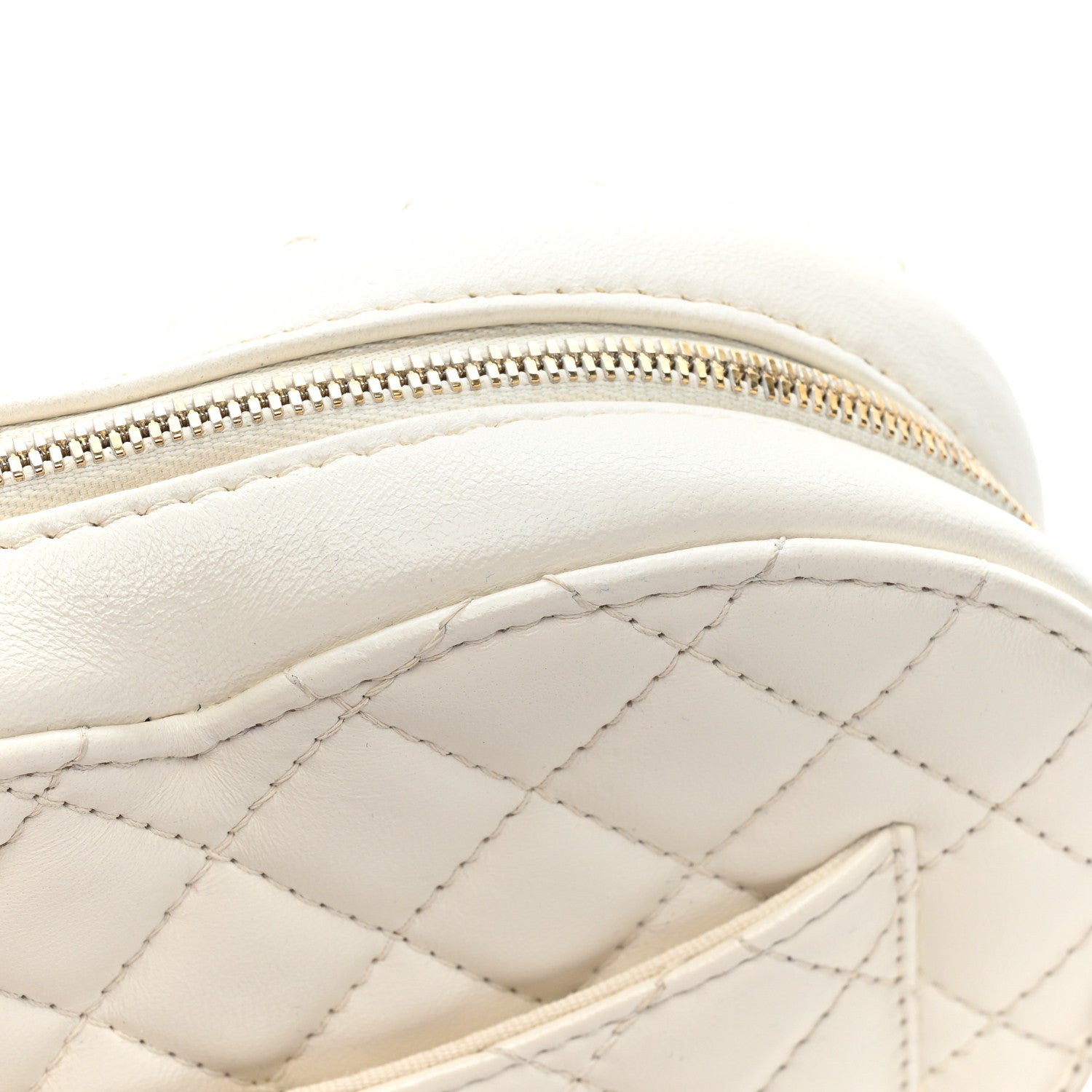Chanel Lambskin Quilted CC In Love Heart Bag White 11 of 11