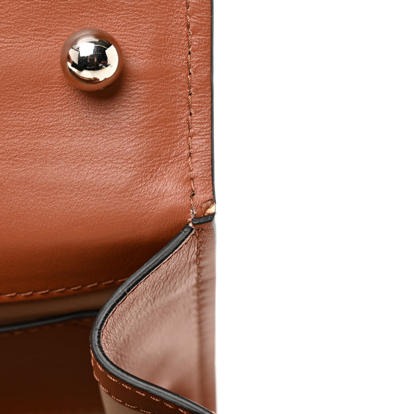 Calfskin Crocodile Embossed Aby Chain Shoulder Bag Chestnut Brown