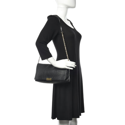 Burberry Signature Grain Medium Mildenhall Crossbody Bag Black 2 of 11