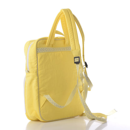 Gucci Nylon Twill Blind For Love Interlocking G Backpack Pastel Yellow Multicolor 2 of 9