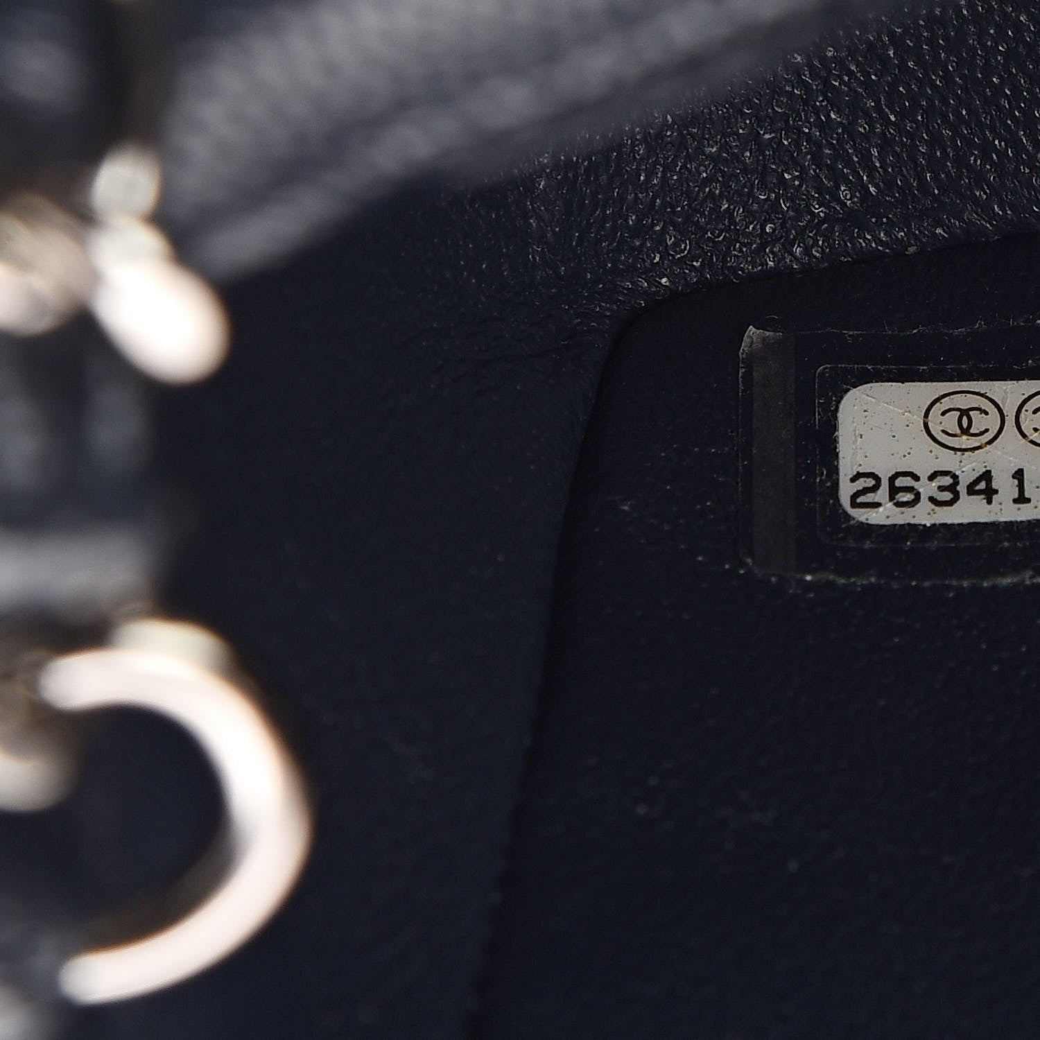 Chanel Caviar Quilted Mini Rectangular Flap Navy 10 of 11