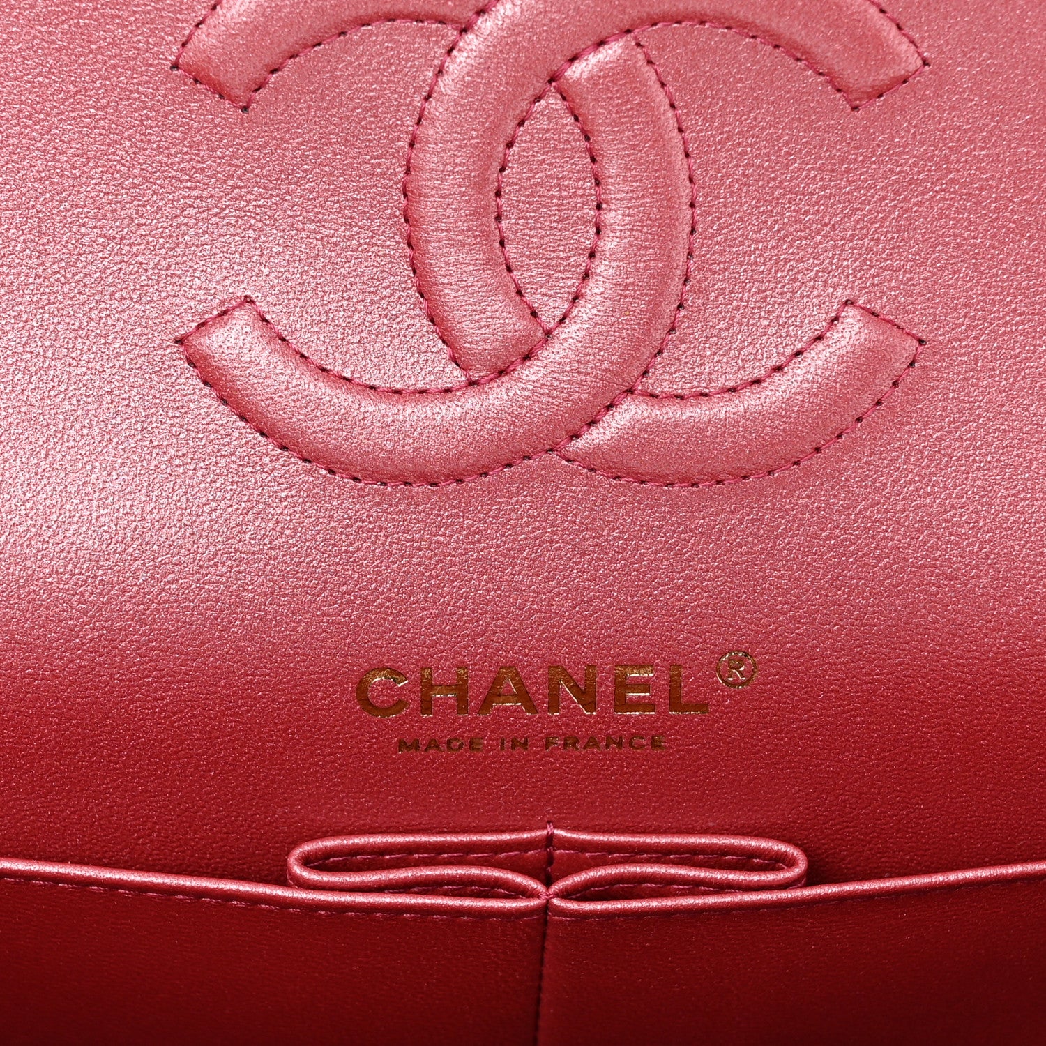 Chanel Iridescent Caviar Quilted Medium Double Flap Pink 5 of 8
