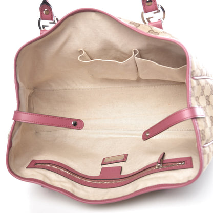 Gucci Monogram Medium Twins Tote Pink 5 of 12