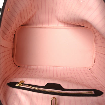 Louis Vuitton Damier Ebene Neo Neverfull MM Rose Ballerine 6 of 10