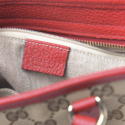 Gucci Monogram Small Bree Tote Red 6 of 11