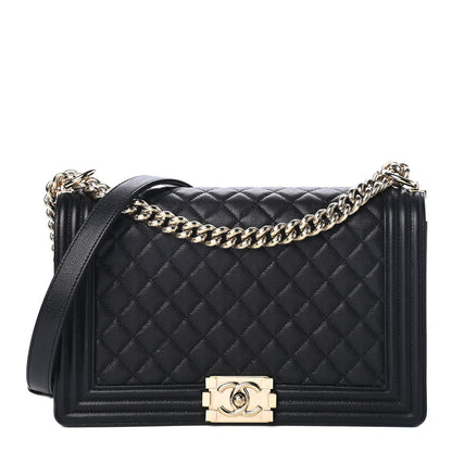 Chanel Caviar Quilted New Medium Boy Flap Black 1 of 5