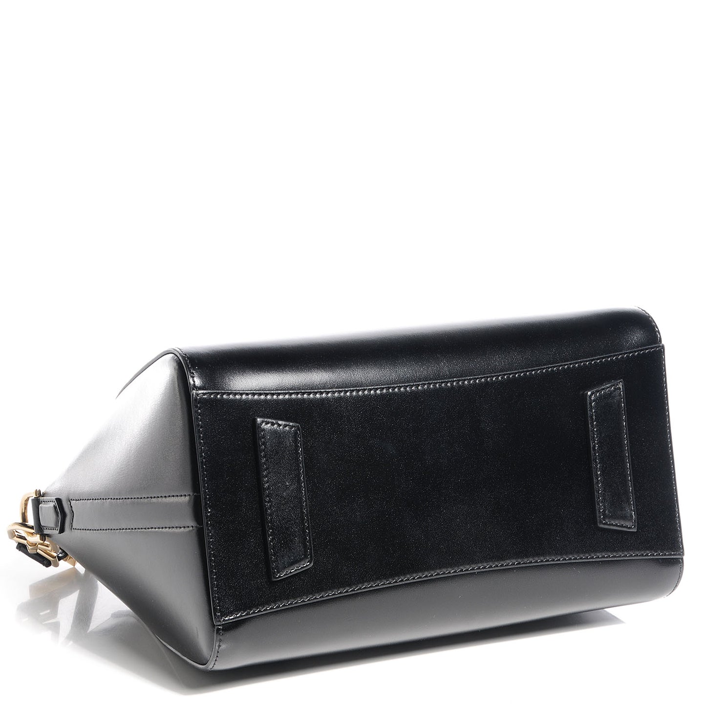 Shiny Lord Calfskin Small Antigona Black