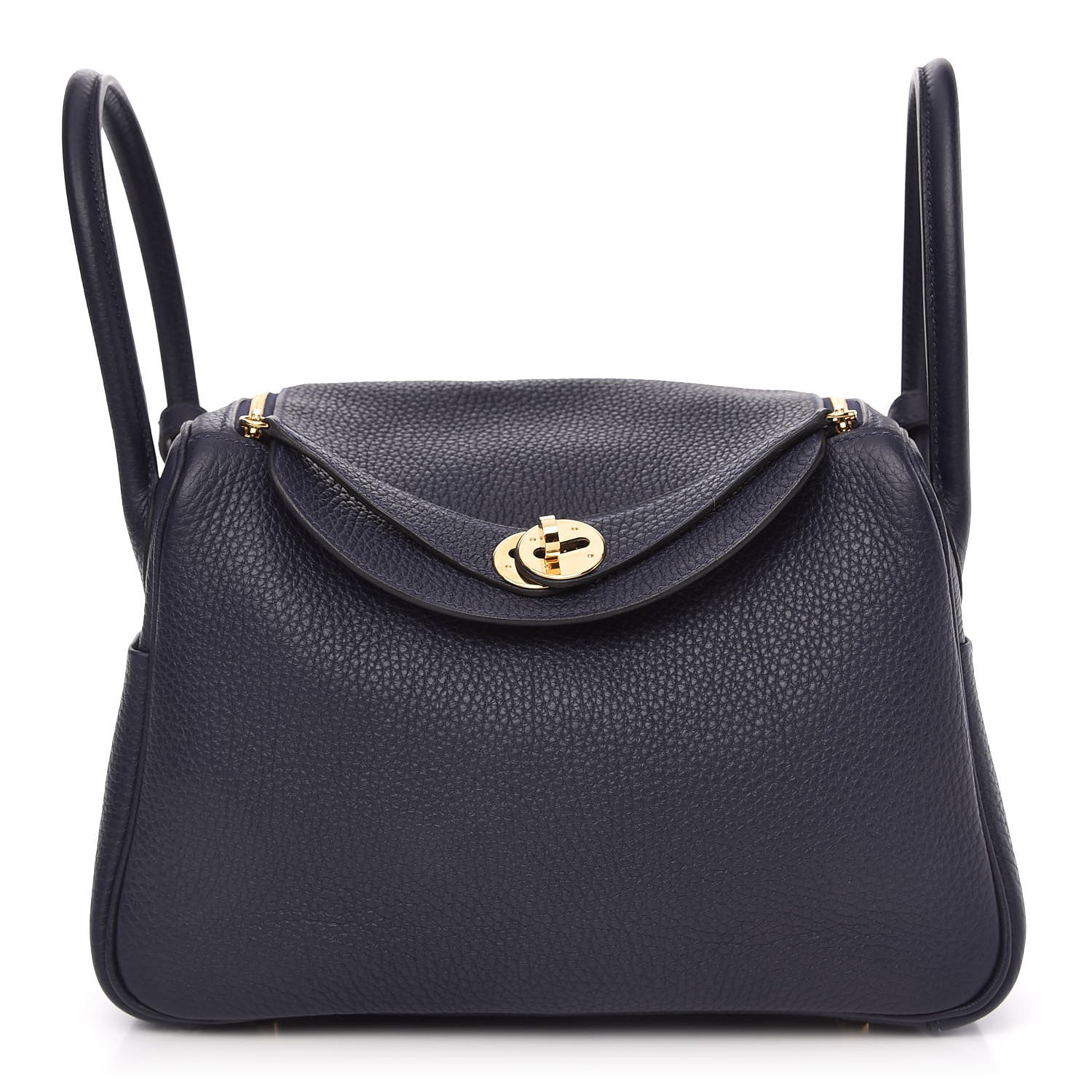 Hermes Taurillon Clemence Lindy 26 Bleu Nuit 1 of 10
