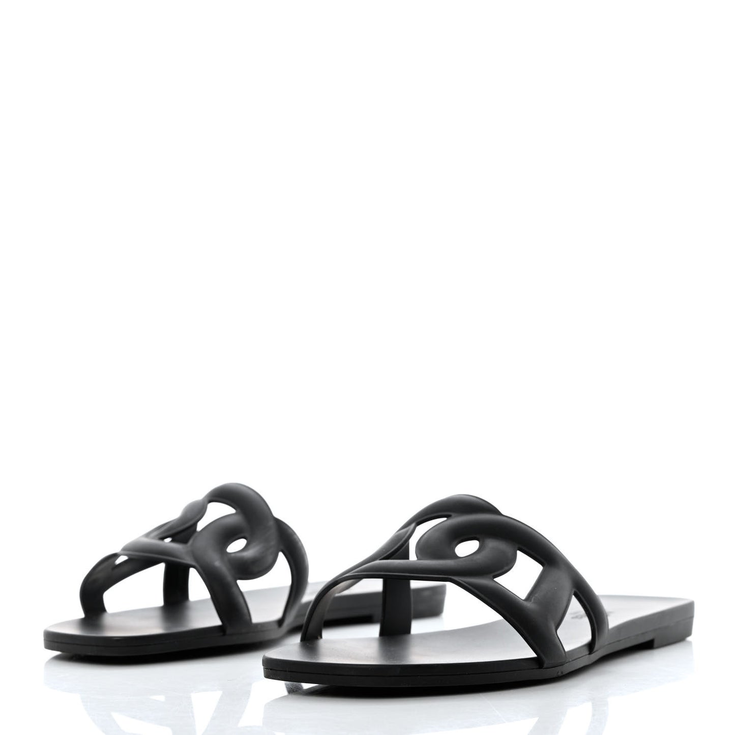 Rubber Aloha Sandals 37 Black