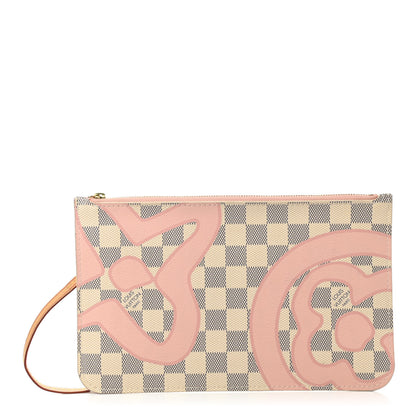 Louis Vuitton Damier Azur Tahitienne Neverfull MM GM Pochette 1 of 9