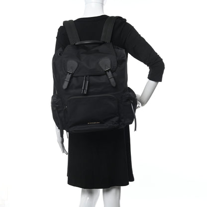 Burberry Technical Nylon Large Rucksack Backpack Black 2 of 9