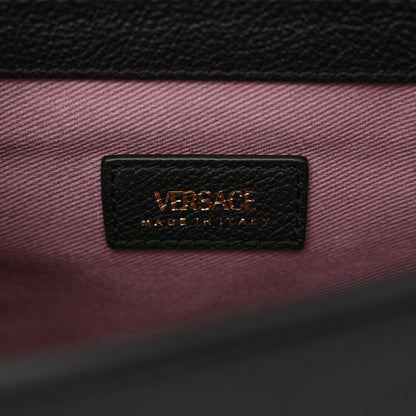 Versace Grained Calfskin La Medusa Small Shoulder Bag Black 6 of 10