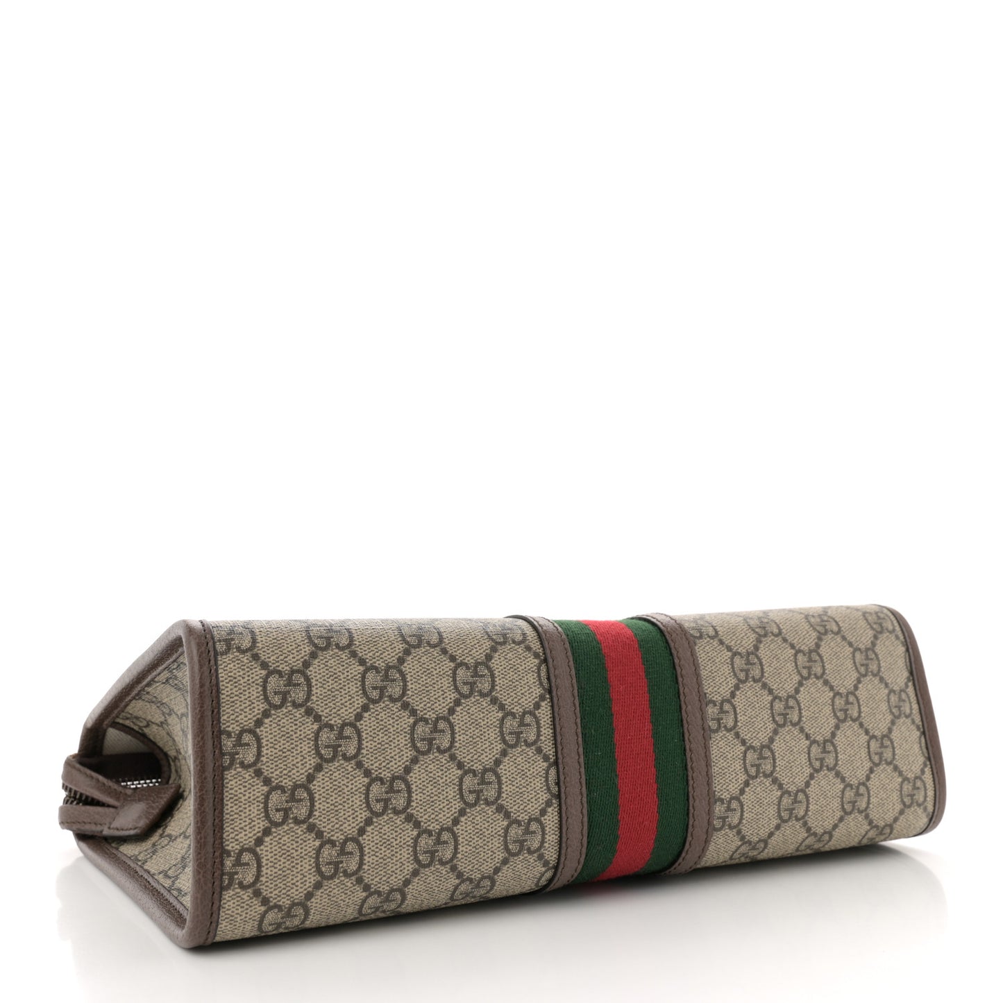 GG Supreme Monogram Web Ophidia GG Toiletry Case Beige New Acero