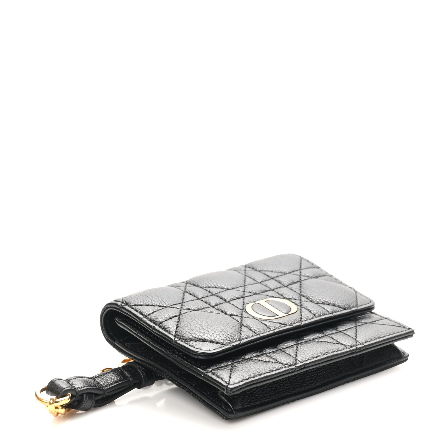 Christian Dior Calfskin Cannage Mini Caro Belt Pouch Black 4 of 10