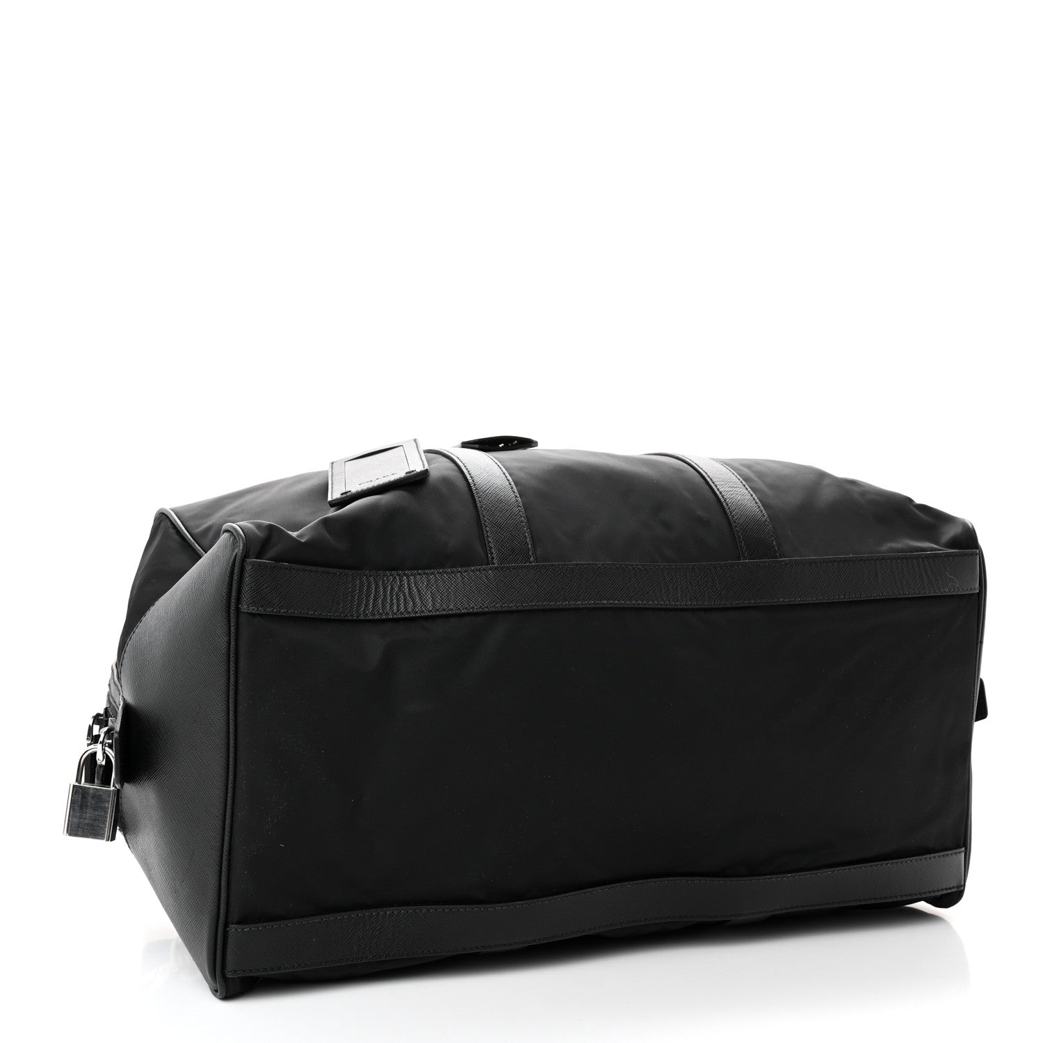 Prada Tessuto Nylon Saffiano Duffle Black 3 of 18