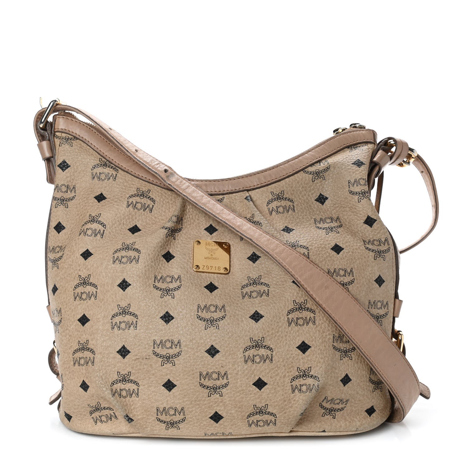 MCM Visetos Hobo Beige 1 of 16