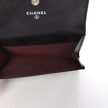 Chanel Caviar Quilted Flap Card Holder Black 5 of 9