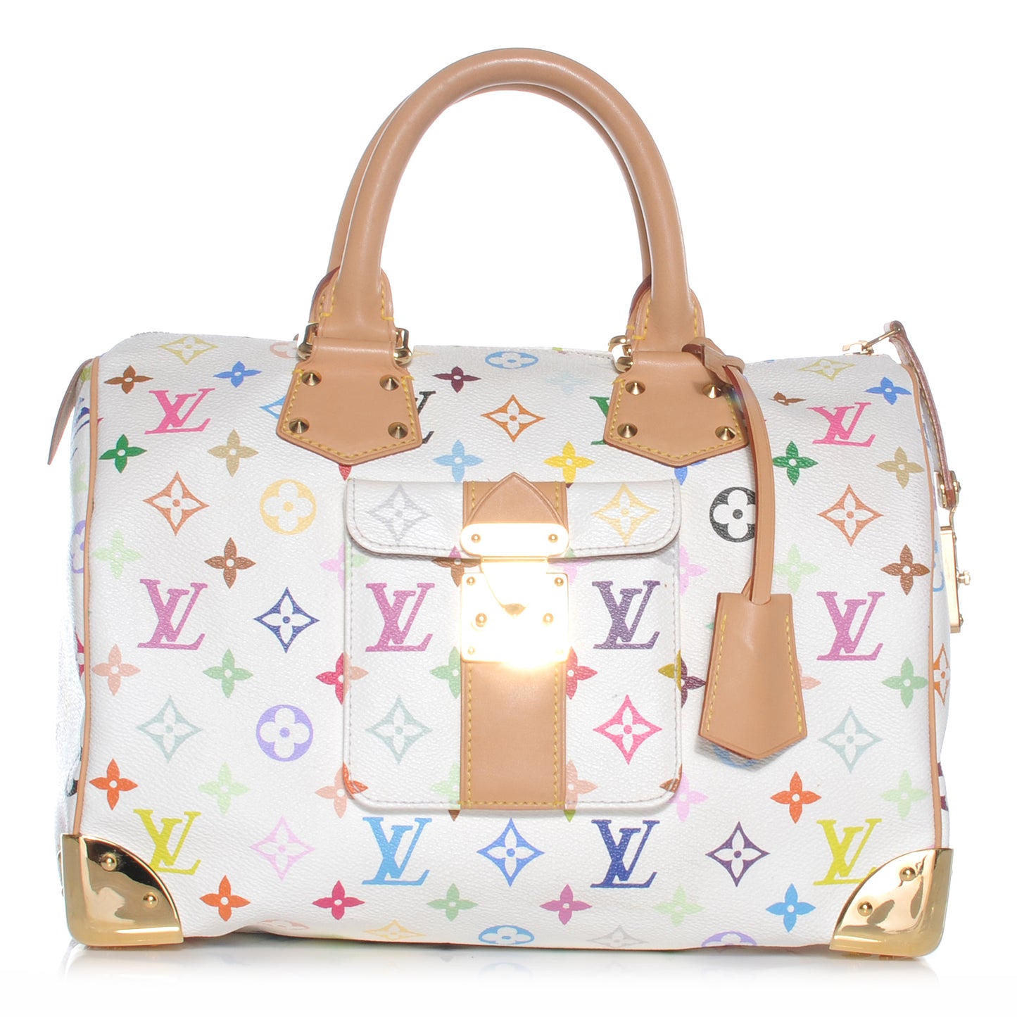 Monogram Multicolor Speedy 30 White