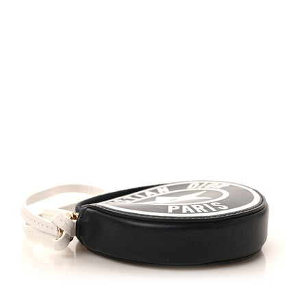 Christian Dior Calfskin Vibe Round Coin Purse Blue White 4 of 6