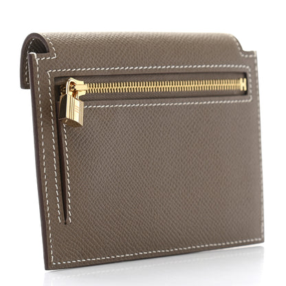 Hermes Epsom Kelly Pocket Compact Wallet Etoupe 3 of 8