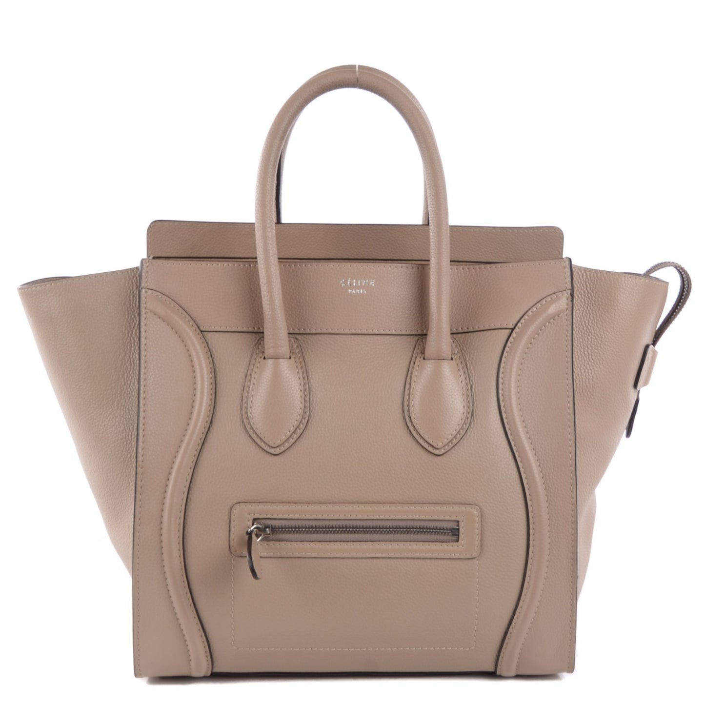 Drummed Calfskin Mini Luggage Dune