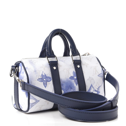 Louis Vuitton Monogram Watercolor Keepall XS Blue 3 of 9