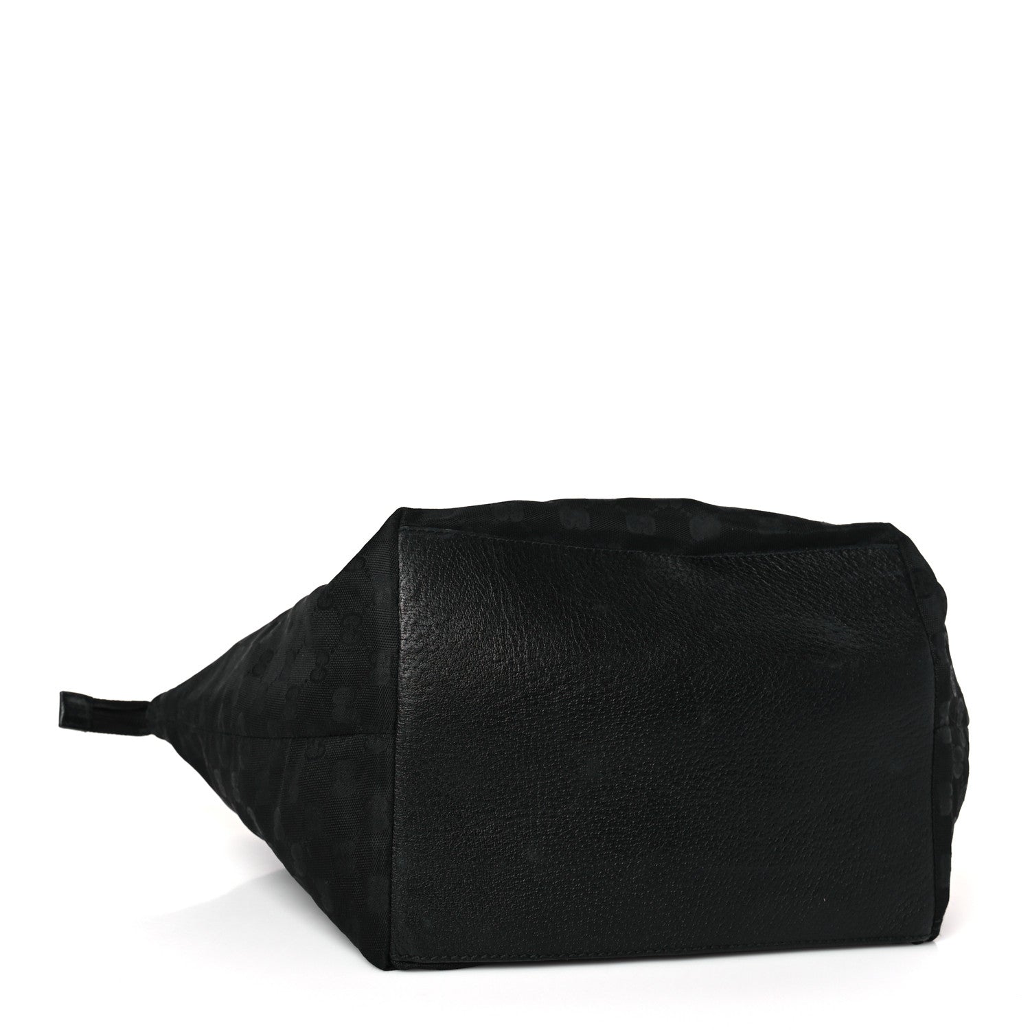 Gucci GG Monogram Medium Web Handle Bucket Tote Black 4 of 9