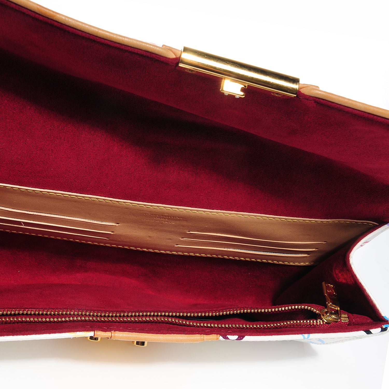 Louis Vuitton Monogram Multicolor Courtney Clutch White 7 of 8