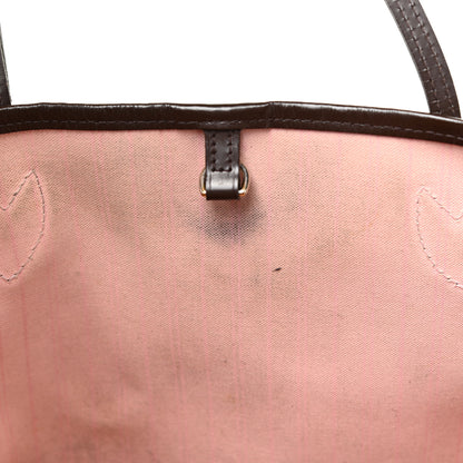 Louis Vuitton Damier Ebene Neo Neverfull MM Rose Ballerine 15 of 31