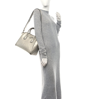 Givenchy Metallic Sugar Goatskin Small Antigona Silver 2 of 18