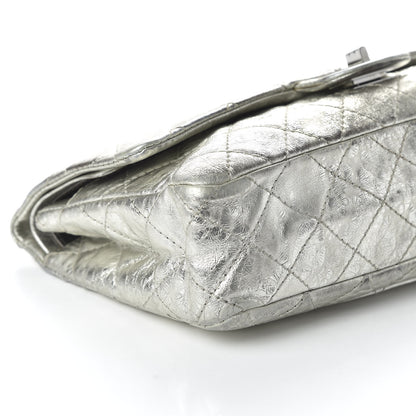 Chanel Metallic Aged Calfskin Quilted 2.55 Reissue 226 Flap Silver 6 of 11