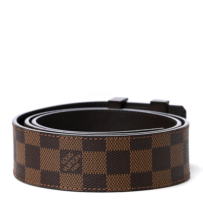 Louis Vuitton Damier Ebene 40mm LV Initiales Belt 85 34 2 of 5